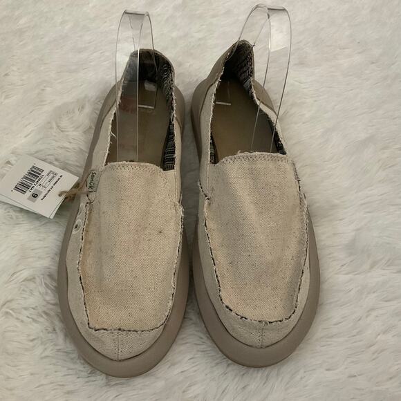 Sanuk Women’s Donna Hemp Slip on Soft Top Foam Shoes - Size 9 - NEW - Picture 4 of 8
